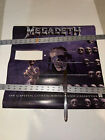 1992 Megadeth W  Window Cutout Original Promo Poster