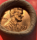 1953-d Obw Original Bank Wrapped Roll Bu Uncirculated Lincoln Wheat Cent Pennies