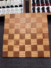 Wood Classic Chess Set Folding Board W storage Box Ceramic Pieces