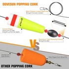 3  Popping Corks Weighted Fishing Floats Rattle Bobber Rig 3 5pcs For Saltwater