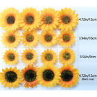 5 100pcs Sunflower 4sizes Artificial Silk Flower Head Fake Flower For Diy Craft