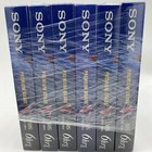 6 Pack Sony T-120vf Vhs Premium 6 Hour Blank Tapes New Unopened Sealed
