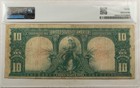1901  10 Bison Legal Tender Fr 120 Small Red Scalloped Teehee Burke - Pmg Vf-20
