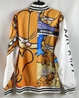 Members Only X Garfield Men s Bomber Jacket Orange Graphic Print Full Zip Xl