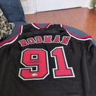 Dennis Rodman Autographed signed Jersey Jsa Black Custom Jersey