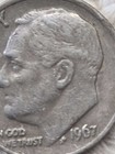 Vintage  rare Coin  1967 Roosevelt Dime  no Mint Mark   With Multiple Errors