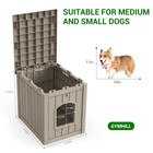 Dog Cat House W  Flip Lid 30 Gallon For Small To Medium Size Waterproof Outdoor