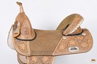 Hilason Western Horse Treeless Trail Barrel Saddle American Leather   For Horses