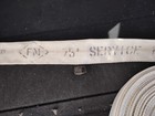 White 1 5  Fire Hose 75  With Nh Coupler 250 Psi