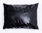 Pvc Glossy Reversible Pillowcase  black  Enamel Lover  Handmade