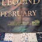 Vintage Bob Marley The Legend Lives Fabric Poster 1990s Lion Of Judah Tropical