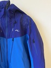 Kjus Blue Purple Hooded Zip Ski Jacket Men s Winter Zippered Pockets
