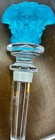 Rosenthal Versace Aquamarine Frosted Crystal Medusa Head Wine Bottle Stopper
