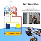 Pb Motor Tech 3 Way Ac Manifold Gauge Set For R134a  R12  R22   R502 