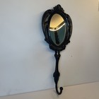 Vintage Metal Hand Mirror With Hook  Rare  
