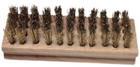 Heritage Bristles Suede Nubuck Wire Brush Wood Handle Shoe Boot Bag Nap Cleaning