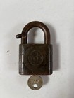 Vintage Yale   Towne Mfg Brass Padlock With Key