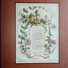 Calendar 1856 With Subsequent Watercolor With No  12 Months Each With Passapar