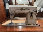 Vintage Singer Slant-o-matic 403a Sewing Machine W cabinet  Cams  Manual - Works