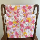 Set 2 Vintage Cannon Monticello Muslin Pillowcases Pink Floral Blossom Festival
