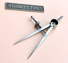 Starrett No 77a  Fay Spring-type Dividers W square Legs   4 0    Size   Capacity 