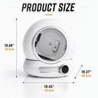 Self Cleaning Smart Litter Box App Control Auto Odor-free Cat Toilet W waste Bin