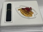 Estee Lauder Beautiful Brilliant Cardinal Solid Perfume Compact Nib Red Enamel