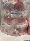 Handmade Custom Made-to-order Diaper Cake Baby Boy Girl Pink Blue Etc 