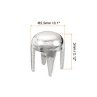 200pcs 2 5mm Silver Round Dome Studs For Leather Craft Accessories