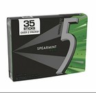 5 Gum Sugarfree Gum  Spearmint Rain  35-stick Pack  6 Packs Total 