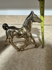 Vintage Brass Horse Statue Solid