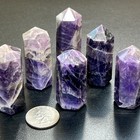 Banded Purple Amethyst Crystal Point Tower Obelisk Carving Wholesale Gemstone