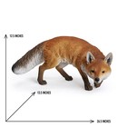 26 5  L Fox Prowling Resin Garden Statue Home Garden Decor Yard Animal Sculpture