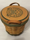 Longaberger Golf Club Basket Signed With Lid And Protector Nice 