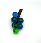 Vtg 1960s Mcm Lucite Grape Cluster Blue   Green 2-tone Acrylic Fruit Decor Retro