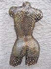 Metal Wall Art  Abstract Metal Torso Modern Female Sculpture By Holly Lentz