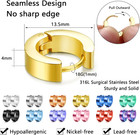 12 Pairs Stainless Steel Small Hoop Earrings For Women Colorful Mens Earrings Ho