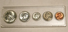     1964 Us Mint Set 5 Coins 90  Silver Whitman Case Free Shipping   Je