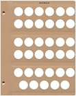 Us Blank Nickels Dansco Coin Album Extra Page 35 Ports Slots Replacement Sheet