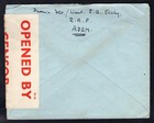 Aden Yemen 1940 Raf Censored Cover To England