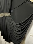 Ashro Black Gold Formal Cocktail Dinner Party Dewanna Sheath Dress Sz 1x Plus