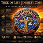     1 Year Sober Aa Chip  One Year Sobriety Coin Token  1 Year Recovery Chip Coin