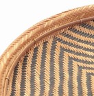 Antique South American Geometric Woven Large Basket tray  Colombia