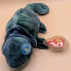 Ty Rainbow  4037 Beanie Baby Blue Incorrect Fabric No Tongue 425 Stamp 1997