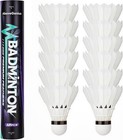 Goose Feather Badminton Birdies 6 12 Pack  Badminton Shuttlecocks With Stabil   
