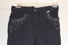 Montar Femke Crystal Breeches Full Seat Grip Size Eur 36 Navy Blue Dressage
