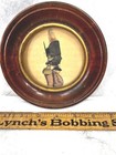 Antique Framed Soldier Painting 6x6 British Artist Buncombe 1795-1830 Original 
