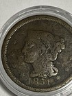 1851 Braided Hair Us Large One Cent
