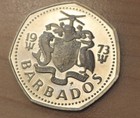 1973 Barbados 1 Dollar Flying Fish Proof