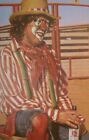 Lone Star Beer Poster Rodeo Clown  Vintage 1980 s Collectable Texas